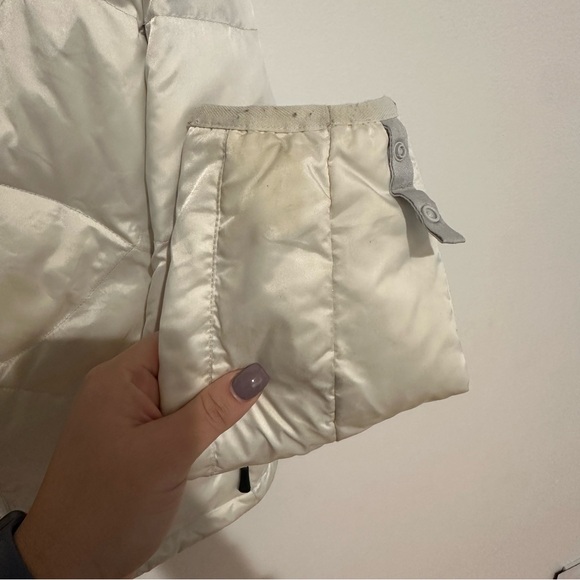 The North Face Women's White 550 Fill Down Puffer Jacket Full Zip Size M - Picture 9 of 13